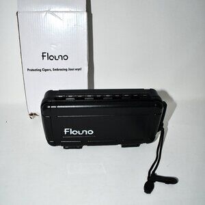 Flauno Travel Cigar Humidor Case – Waterproof, Crushproof, Airtight, Holds 5 Cig